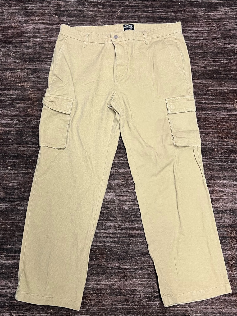 Men’s Khaki Cargo WESC Pants - W38/L32
